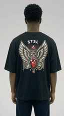 STSL® Soul Collection Oversized T-Shirt – Black Vision
