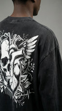 STSL® Soul Oversized T-Shirt – Black Fade Skull - STSL