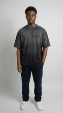STSL® Soul Oversized T-Shirt – Black Fade Skull