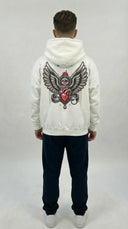 STSL® Zip-Hoodie "HeartCross White" (450GSM) - STSL
