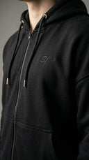 STSL Zip Hoodie – Eternal Black - STSL