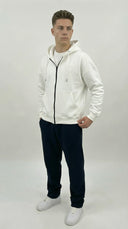 STSL Zip Hoodie – White - STSL