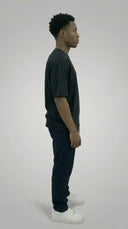 T-Shirt pure black, ST 220 GSM - STSL