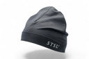 Beanie black STSL logo grey - STSL
